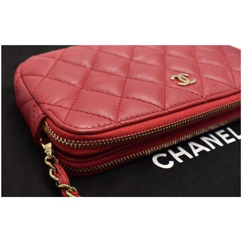 chanel l-zip wallet|chanel wallet on chain real.